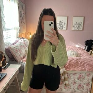 Princess Polly Light Green Sweater